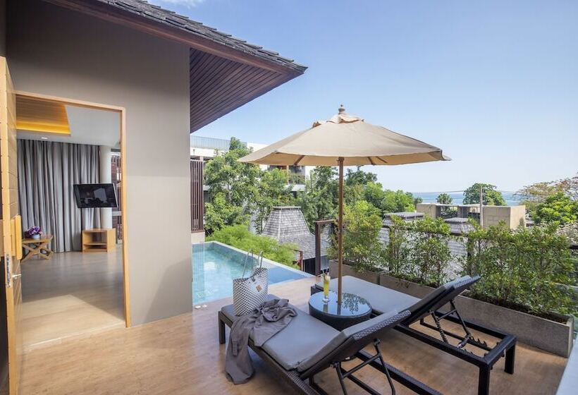 Вилла Deluxe 1 Спальня Вид на Море, Baan Haad Ngam Boutique Resort