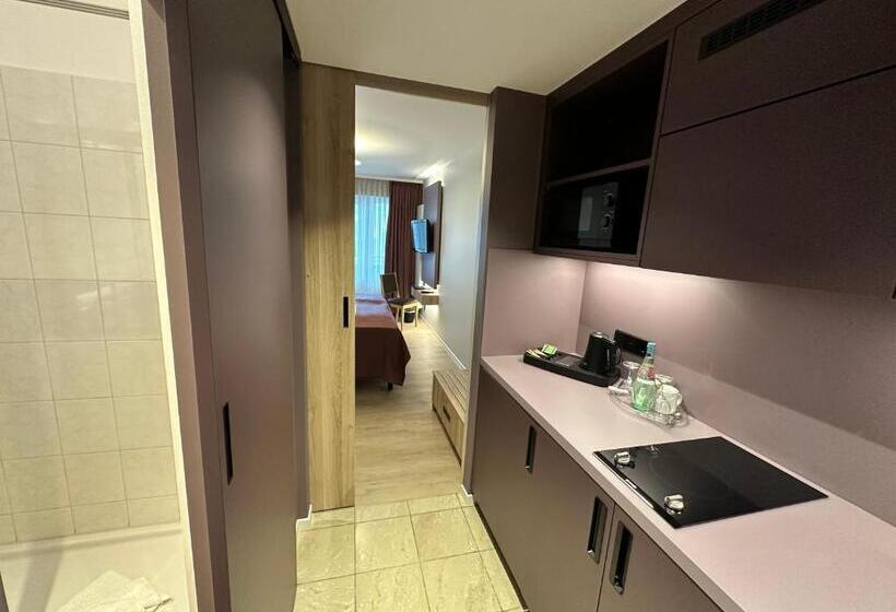 标准间带阳台, Apartment Hotel Hamburg Mitte