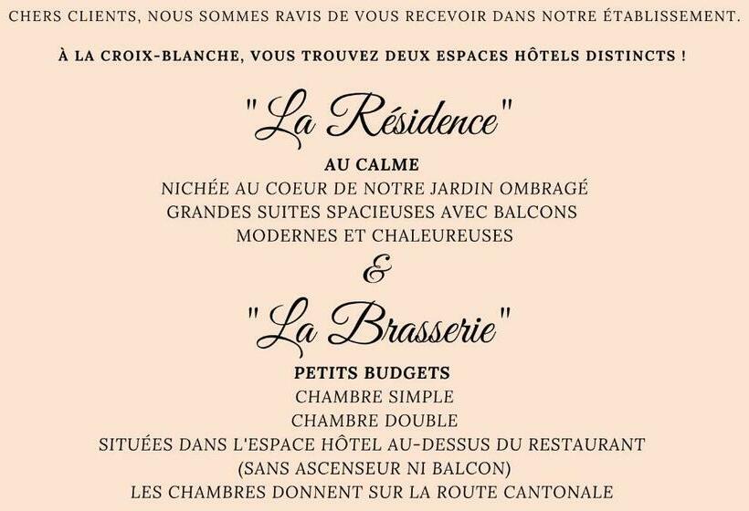 标准间, Hôtel La Croix Blanche