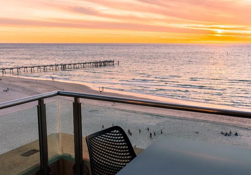آپارتمان 1 خوابه با چشم‌انداز دریا, Oaks Glenelg Plaza Pier Suites