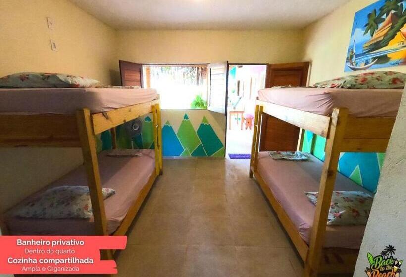 تختخواب در اتاق مشترک, Back To The Beach Hostel   Pipa