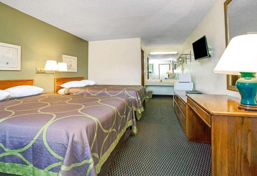 스탠다드 룸 더블 침대 2개, Super 8 By Wyndham Fort Mitchell Cincinnati Area
