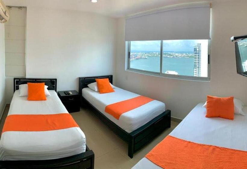 آپارتمان 1 خوابه با بالکن, Apartamentos Palmetto   Frente Al Mar