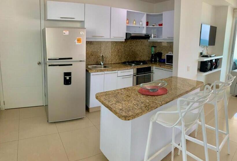 آپارتمان 2 خوابه, Apartamentos Palmetto   Frente Al Mar