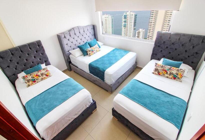 آپارتمان 1 خوابه با چشم‌انداز دریا, Apartamentos Palmetto   Frente Al Mar