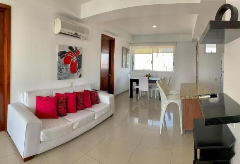 آپارتمان 1 خوابه با بالکن, Apartamentos Palmetto   Frente Al Mar