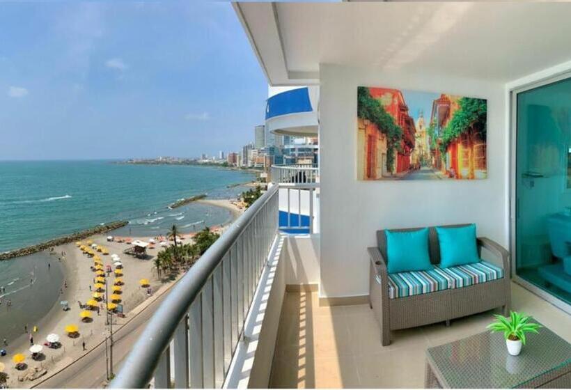 آپارتمان 1 خوابه با بالکن, Apartamentos Palmetto   Frente Al Mar