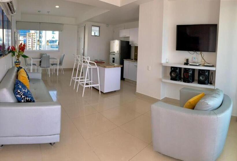 آپارتمان 2 خوابه, Apartamentos Palmetto   Frente Al Mar