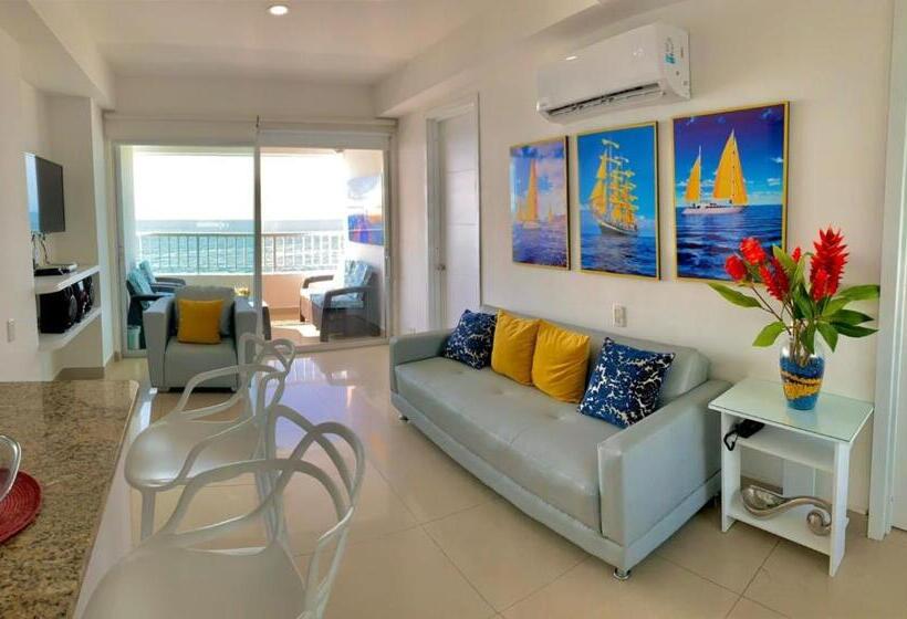 آپارتمان 2 خوابه, Apartamentos Palmetto   Frente Al Mar