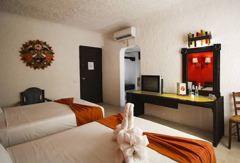 Номер Стандарт 2 Двуспальные Кровати, Xbalamqué & Spa Cancún Centro