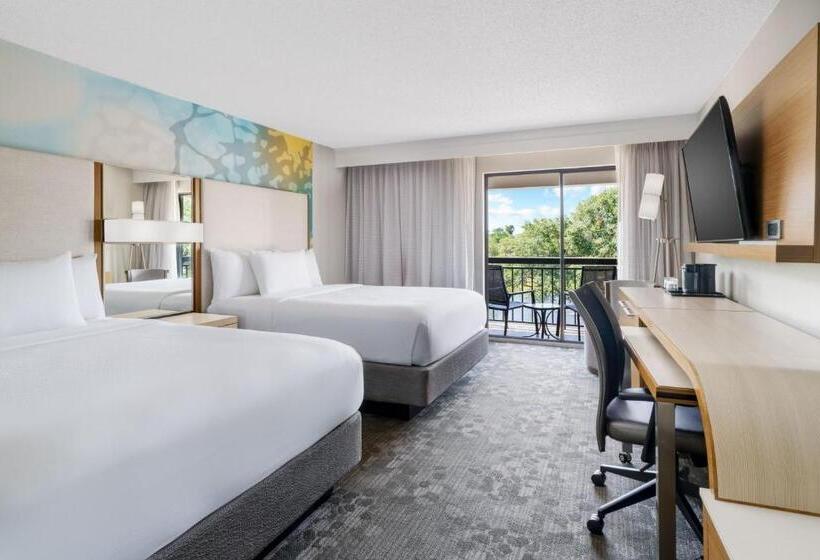 اتاق استاندارد با 2 تخت دوبل, Courtyard By Marriott Orlando Lake Buena Vista At Vista Centre