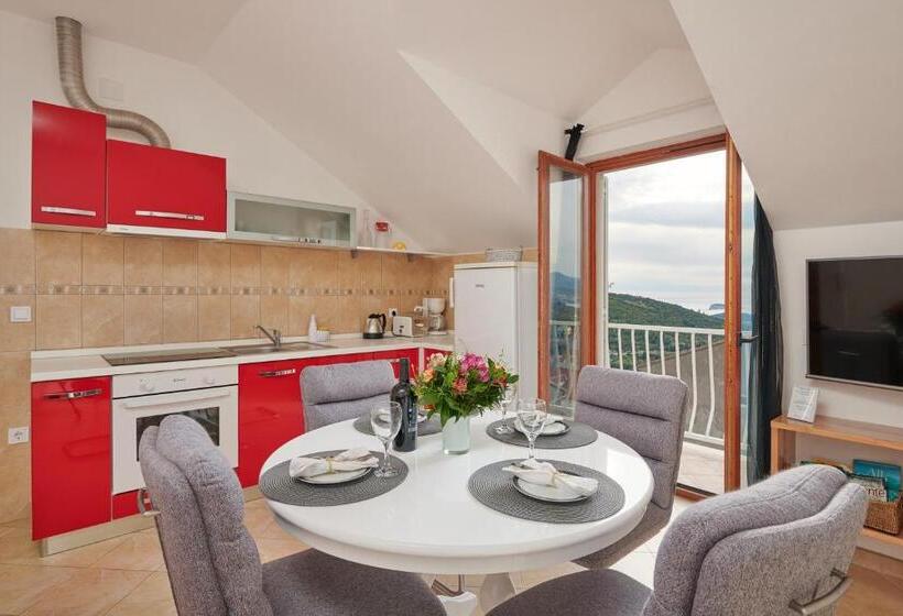 Comfort studio with sea view, Apartments Micika