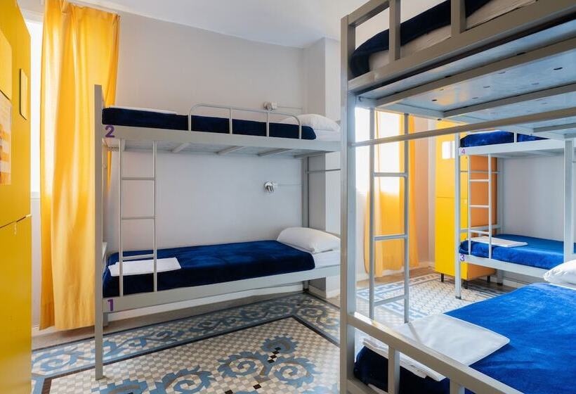 سرير فى غرفة مشتركة مزودة بحمام مشترك, Purple Nest Hostel