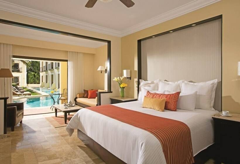 带大床的俱乐部房间, Dreams Tulum Resort & Spa