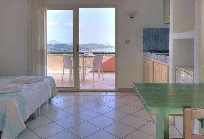 דירת חדר נוף לים, Residence Hotel Lu Nibareddu