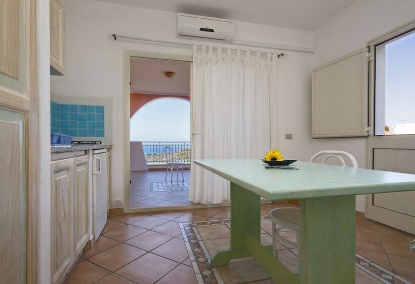 带1个卧室的带海景的公寓, Residence Hotel Lu Nibareddu