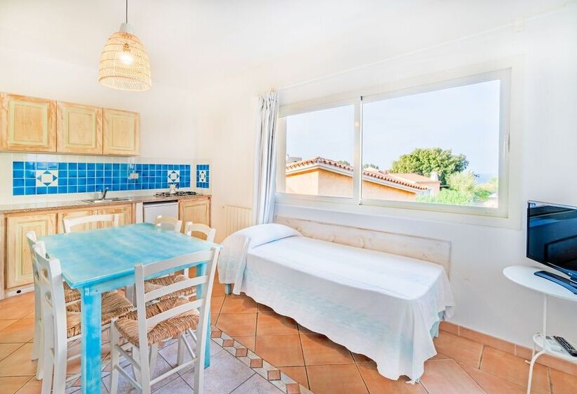 דירת 2 חדרים נוף לים, Residence Hotel Lu Nibareddu