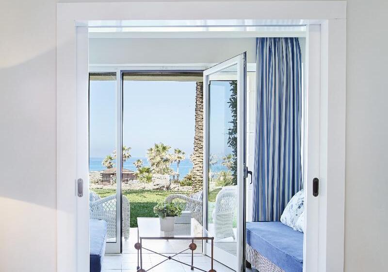 اتاق خانوادگی با چشم‌انداز دریا, Grecotel La Riviera, Beach Luxury Resort At Riviera Olympia & Aqua Park