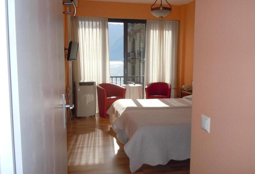 اتاق استاندارد با چشم‌انداز دریاچه, Swiss Lodge Nassa Garni