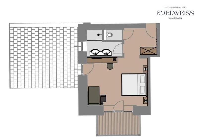 اتاق استاندارد, Naturhotel Edelweiss Wagrain