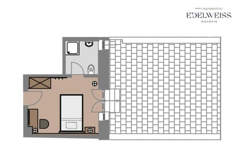 اتاق استاندارد یک نفره, Naturhotel Edelweiss Wagrain