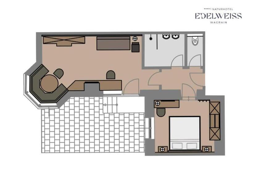 سوئیت با بالکن, Naturhotel Edelweiss Wagrain