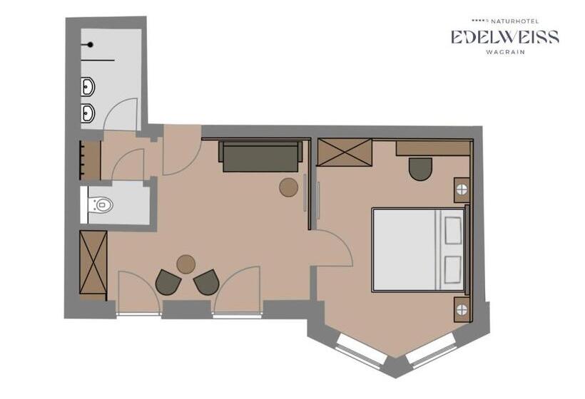سوئیت با بالکن, Naturhotel Edelweiss Wagrain