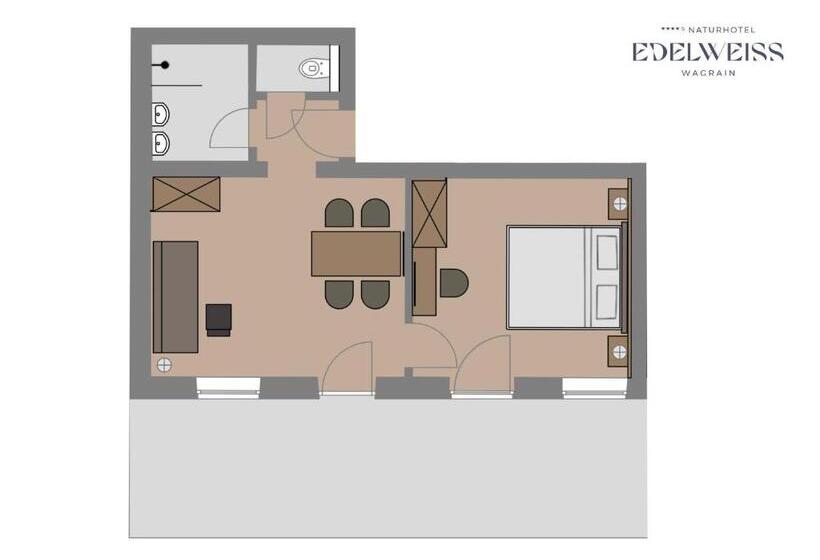سوئیت با بالکن, Naturhotel Edelweiss Wagrain