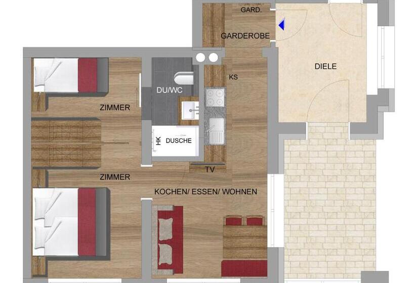 Люкс Вид на Сад, Otto Steiner Appartements Pension Ellmau & Wilder Kaiser