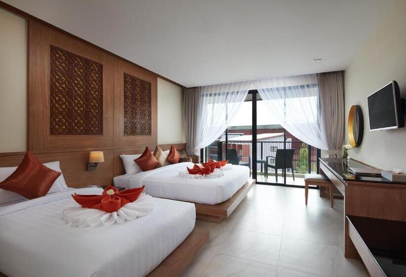 اتاق استاندارد سه تخته با چشم‌انداز استخر, Ananta Burin Resort   Sha Extra Plus