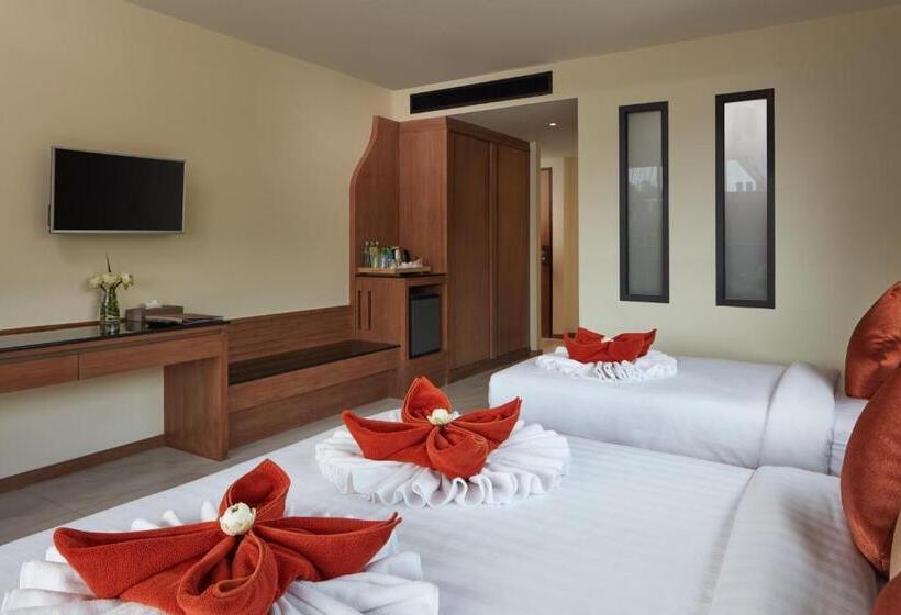 اتاق استاندارد سه تخته با چشم‌انداز استخر, Ananta Burin Resort   Sha Extra Plus