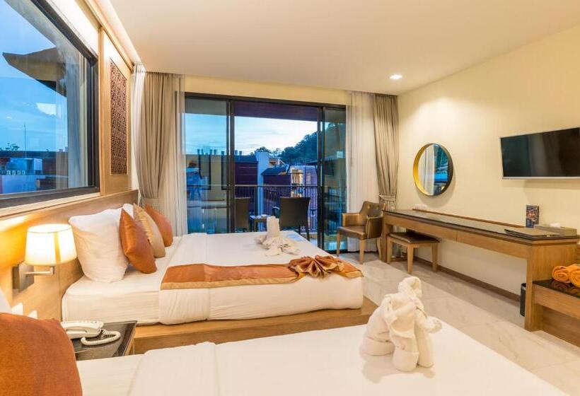 اتاق استاندارد سه تخته با چشم‌انداز استخر, Ananta Burin Resort   Sha Extra Plus