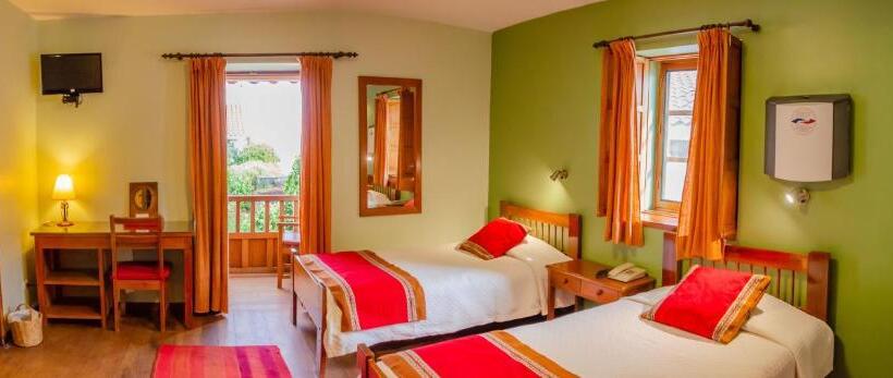 اتاق استاندارد سه تخته با چشم‌انداز باغ, Eco Hotel Pension Alemana
