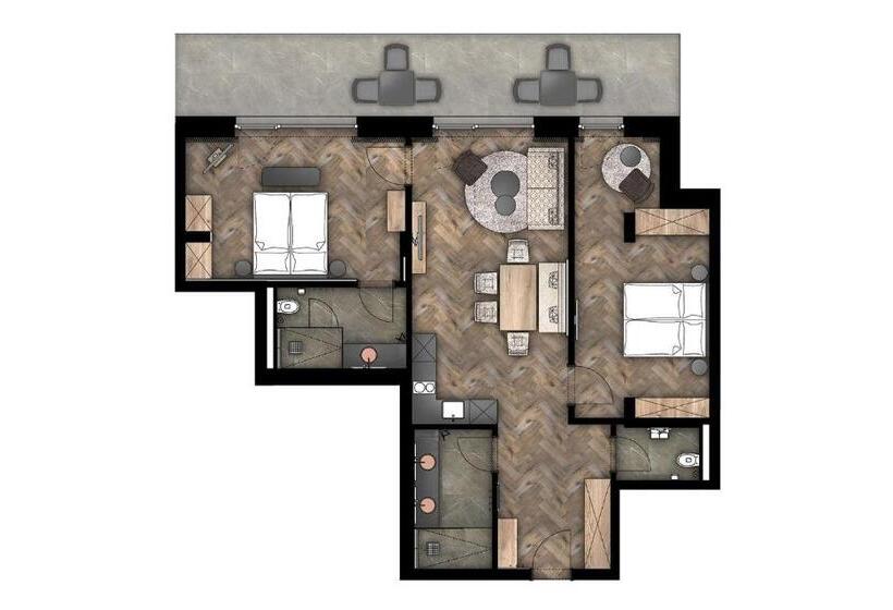 سوییت با چشم‌انداز باغ, The Matthew   Copper Lodge