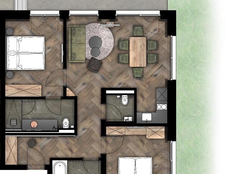 سوییت با چشم‌انداز باغ, The Matthew   Copper Lodge