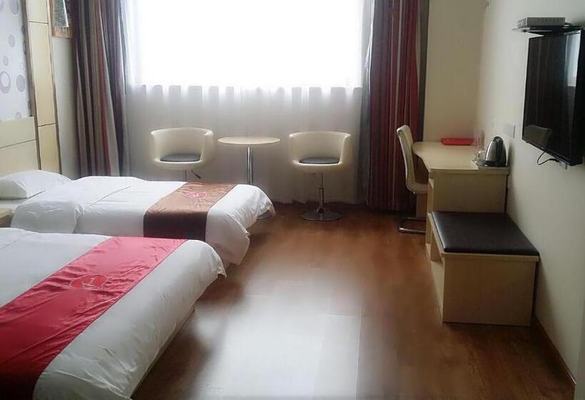 Номер Стандарт, Thank Inn Chain Hotel Jiangsu Yangzhou Jiangdu District Daqiao Town