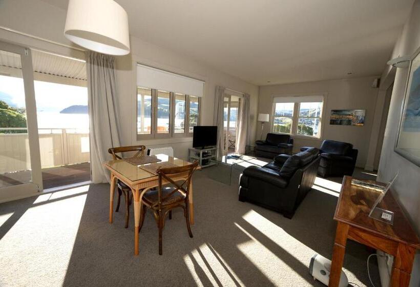 1침실 펜트하우스 아파트, Akaroa Village Inn