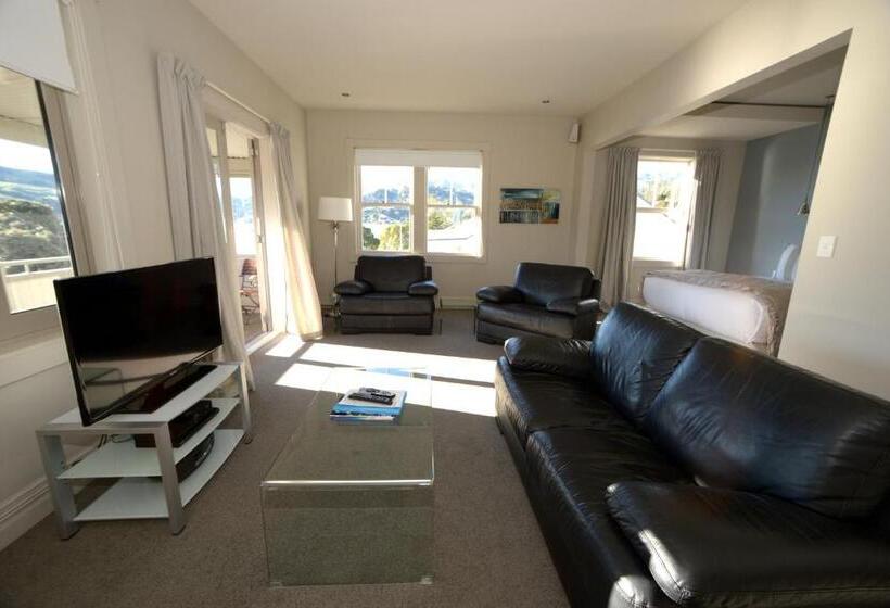 1침실 펜트하우스 아파트, Akaroa Village Inn