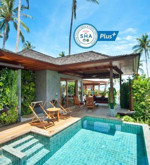 ویلای یک اتاق خوابه با استخر شنا, Tango Luxe Beach Villa, Koh Samui