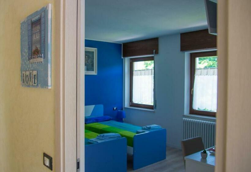 带花园景观的标准三人间, Casa Verde Belluno