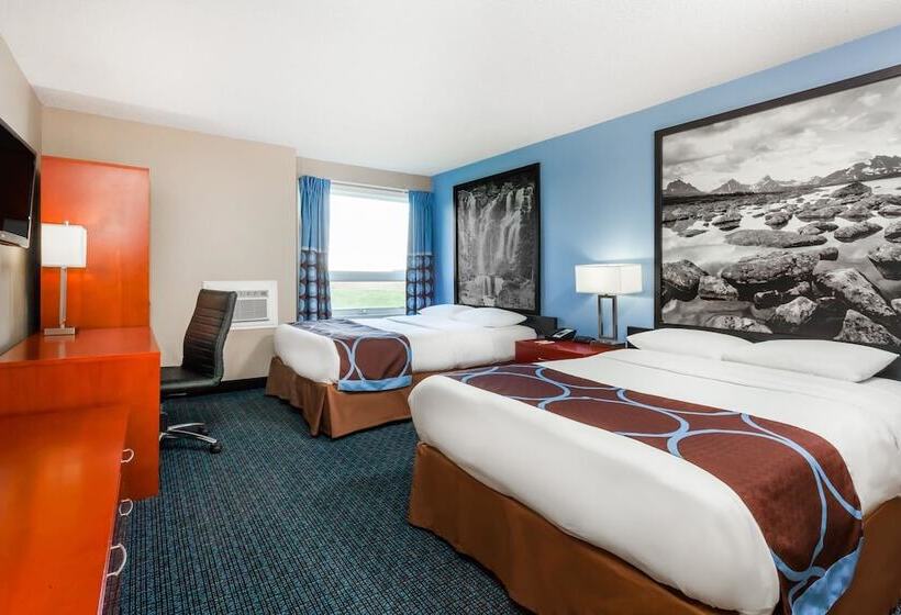 Номер Стандарт 2 Двуспальные Кровати, Super 8 By Wyndham Sherwood Park/edmonton Area