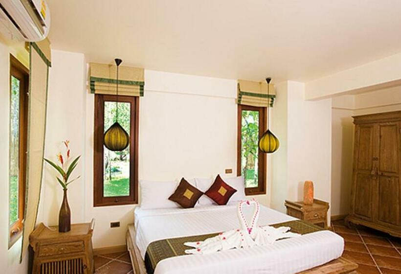 اتاق لوکس با چشم‌انداز باغ, Chivapuri Beach Resort
