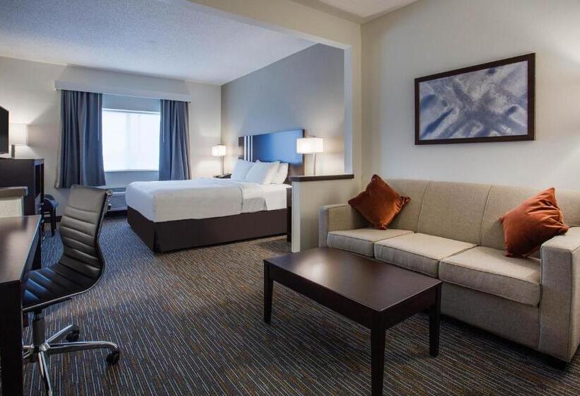 キングサイズベッドのデラックスルーム, Wingate By Wyndham Gurnee