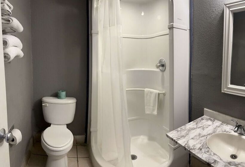 带2个双人床的标准工作室, Americas Best Value Inn And Suites Groves