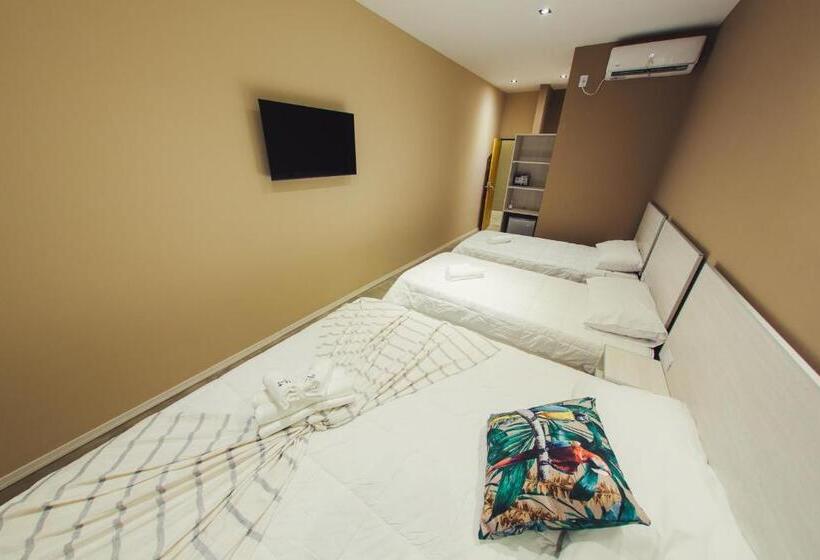 Quarto Quadruple Standart com Varanda, Paraiso Natural Apart Hotel Iguazu