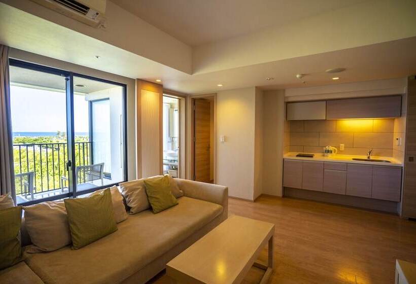침실 1개 디럭스 아파트, Moon Ocean Ginowan Hotel & Residence