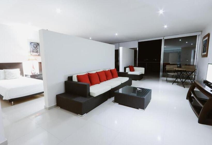 דירת חדר נוף לים, Loft Panorámico Con Vista Al Mar Y Terraza   Punta Gaviota