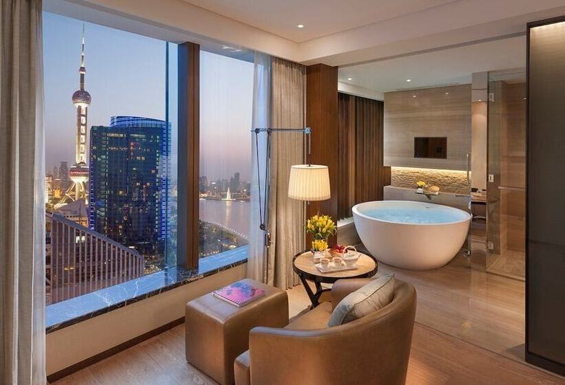 اتاق استاندارد با تخت دوبل, Mandarin Oriental Pudong, Shanghai
