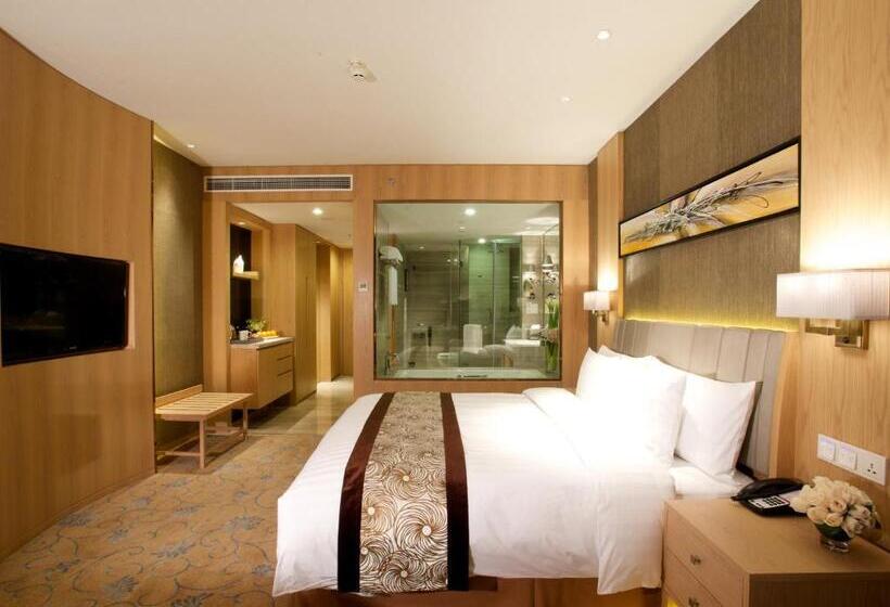 디럭스 룸 킹사이즈 침대, Crowne Plaza Shanghai Noah Square, An Ihg