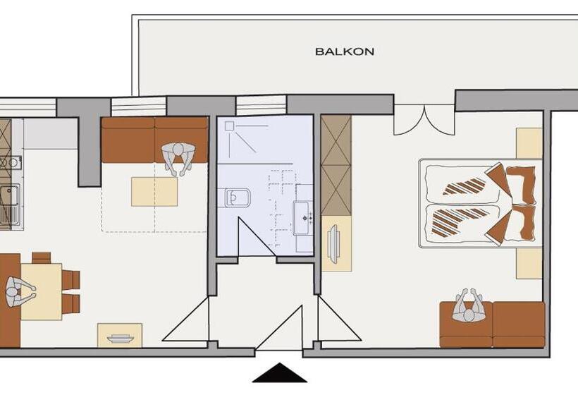 １ベッドルームアパートメント, Residence  Geringerhof